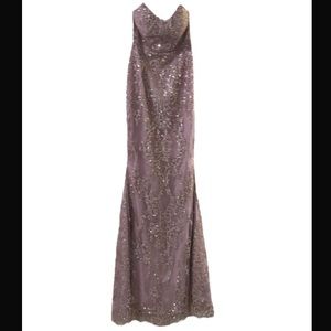 SHOWPO. STRAPLESS GOLD GLITTER MERMAID MAXI DRESS